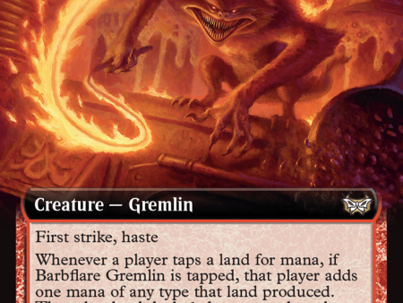 Barbflare Gremlin (Extended Art) [Duskmourn: House of Horror Commander] Cheap