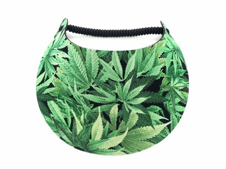 Miracle Foam Sun Visor Marijuana Leaf Hot on Sale