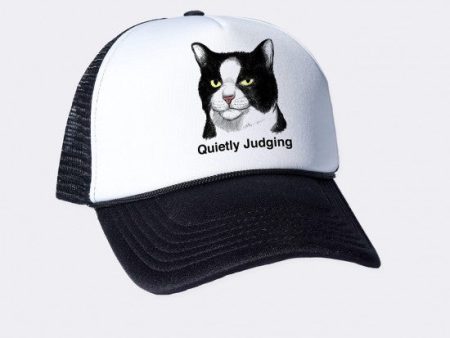 Headline Quietly Judging Cat Trucker Cap Online