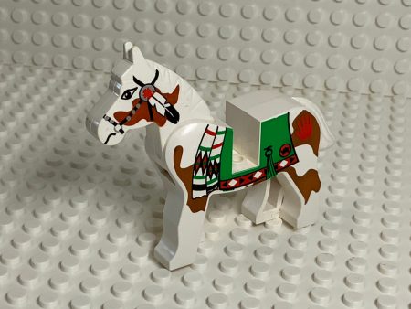 White Painted LEGO® Horse, Native American Style Online Sale