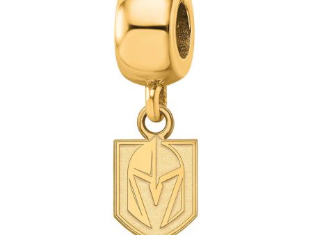 14K Yellow Gold Plated Sterling Silver NHL Vegas Golden Knights Bead Sale