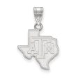 14k White Gold Texas A&M U. Medium Logo Pendant For Cheap