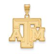 10k Yellow Gold Texas A&M U. Large Fancy  TAM  Pendant Hot on Sale