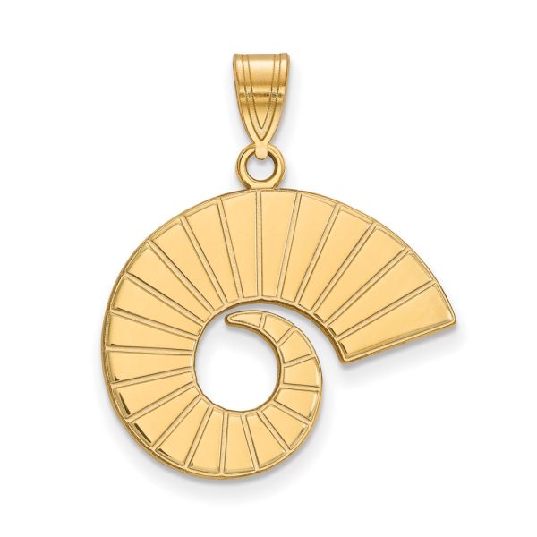 10k Yellow Gold Colorado State Large Pendant For Discount