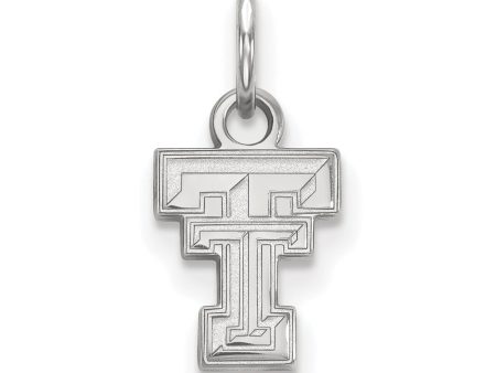 10k White Gold Texas Tech U. XS (Tiny) Charm or Pendant Fashion