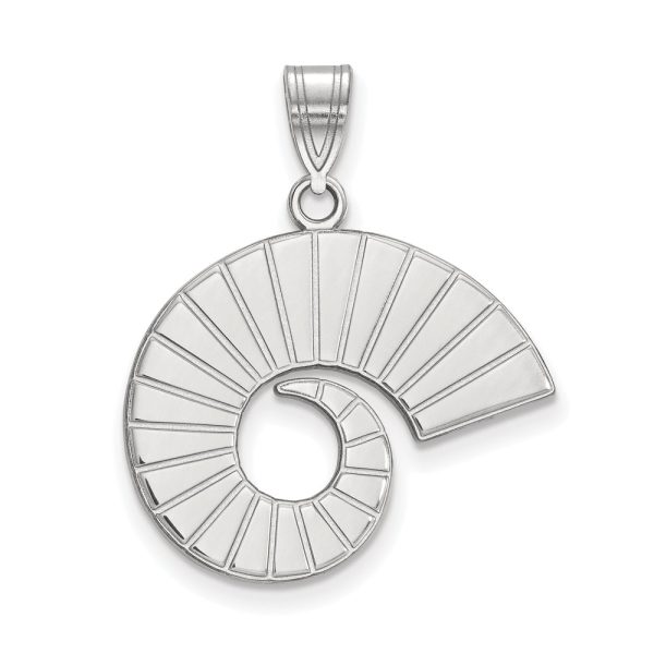 14k White Gold Colorado State Large Pendant Online now