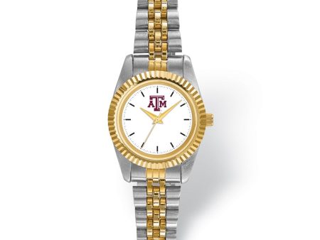 LogoArt Ladies Texas A&M University Pro Two-tone Watch Sale