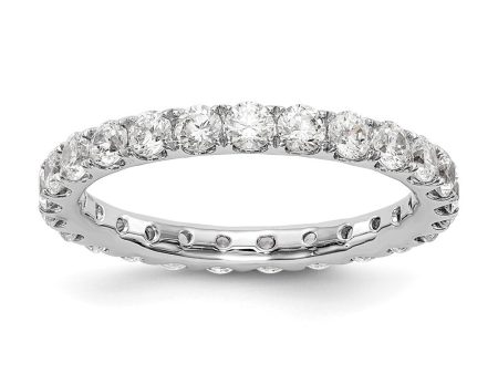 2.4mm Platinum U Shared Prong 1.5 Ctw Diamond Eternity Band Cheap