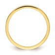 1.2mm 10k Yellow Gold Flat Satin Stackable Band Cheap