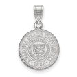 10K White Gold Arizona State University Medium Crest Pendant Hot on Sale