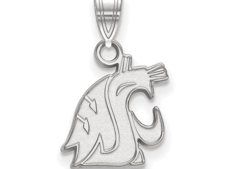 Sterling Silver Washington State Small Mascot Pendant For Discount