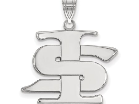 10k White Gold Indiana State Large Pendant Hot on Sale