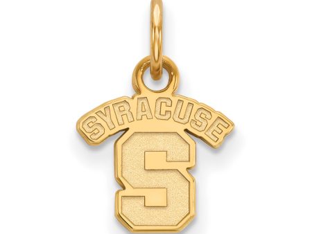 14k Yellow Gold Syracuse U. XS (Tiny)  SYRACUSE S  Charm or Pendant For Sale