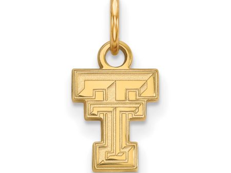 14k Gold Plated Silver Texas Tech U. XS (Tiny) Charm or Pendant Fashion