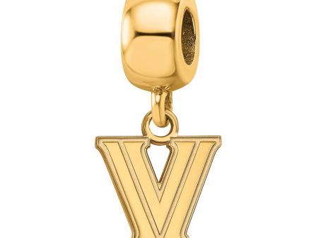 14K Yellow Gold Plated Sterling Silver Villanova Univ. XS Dangle Bead Online