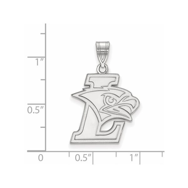 10K White Gold Lehigh University Large Logo Pendant Online Sale