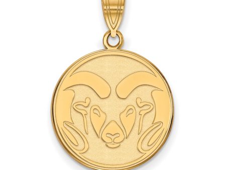 10k Yellow Gold Colorado State Large Logo Pendant Online Hot Sale