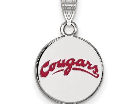 Sterling Silver Washington State Small Enamel Script Disc Pendant Online Hot Sale