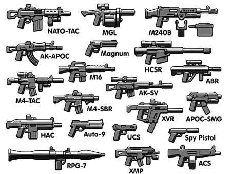 BRICKARMS Battle Royale Weapons Pack For Sale