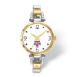 LogoArt Ladies Texas A&M University Elegant 2-tone Watch For Cheap