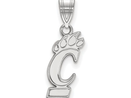 10k White Gold U of Cincinnati Medium Logo Pendant Online Sale