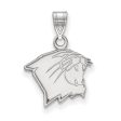 14k White Gold Northwestern U Small Pendant For Cheap