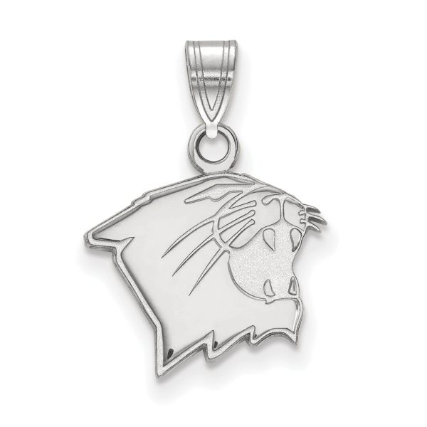 14k White Gold Northwestern U Small Pendant For Cheap