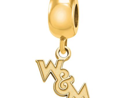 14K Yellow Gold Plated Sterling Silver William and Mary XS Dangle Bead Online Hot Sale