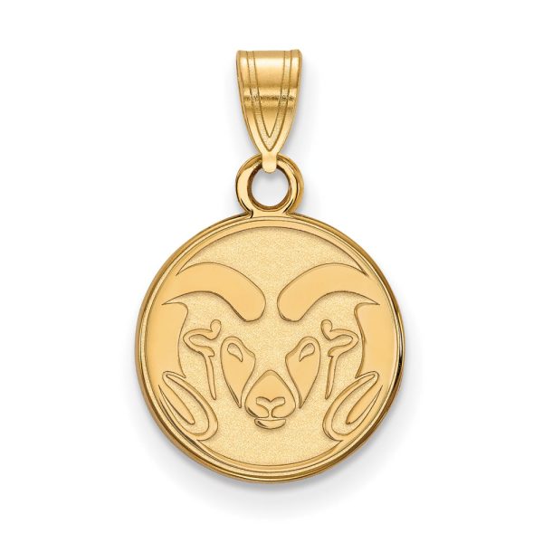 10k Yellow Gold Colorado State Small Logo Pendant Online Sale