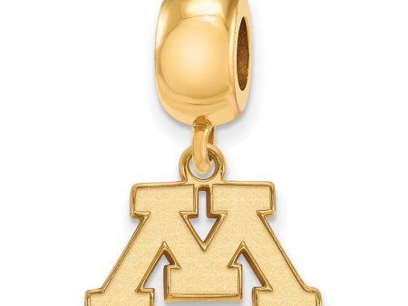 14k Gold Plated Silver University of Minnesota XS Dangle Charm Supply