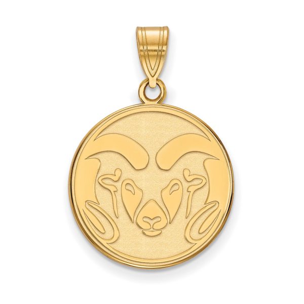 14k Yellow Gold Colorado State Large Pendant For Cheap