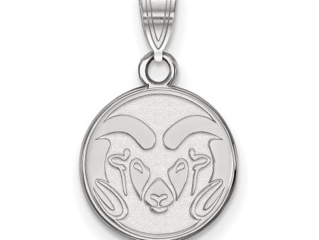 14k White Gold Colorado State Small Logo Pendant Online