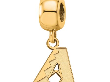 14KY Gold Plated Sterling Silver MLB Az. Diamondbacks XS Dangle Bead Online