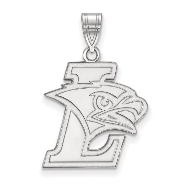 10K White Gold Lehigh University Large Logo Pendant Online Sale