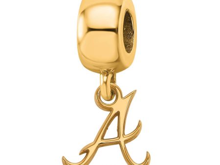 14KY Gold Plated Sterling Silver MLB Atlanta Braves XS Dangle Bead Sale