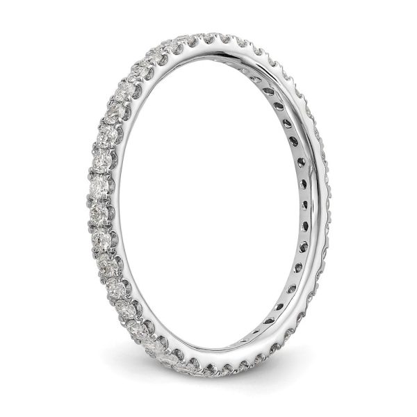 1.7mm Platinum U Shared Prong 1 2 Ctw Diamond Eternity Band Cheap