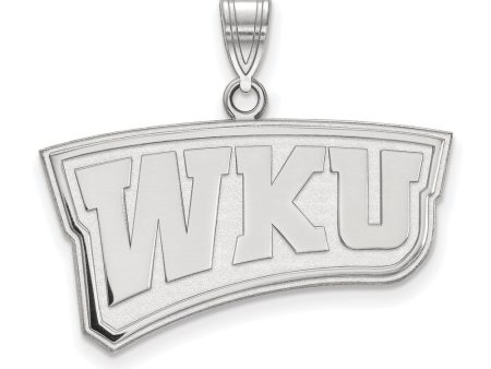 Sterling Silver Western Kentucky U. Large  WKU  Pendant Supply