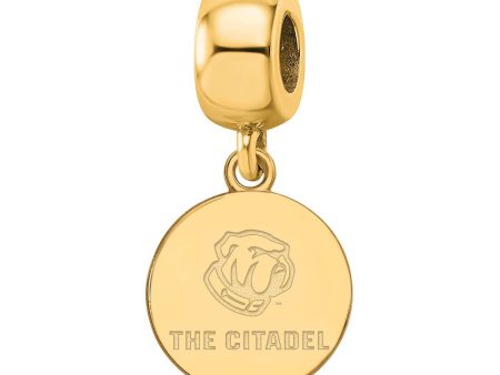 14K Yellow Gold Plated Silver The Citadel Small Dangle Bead Charm Online Sale