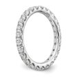 2.4mm Platinum U Shared Prong 1.5 Ctw Diamond Eternity Band Cheap