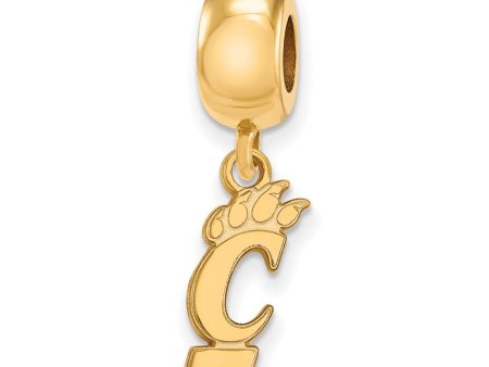 14k Gold Plated Silver University of Cincinnati Sm Dangle Charm Online Sale