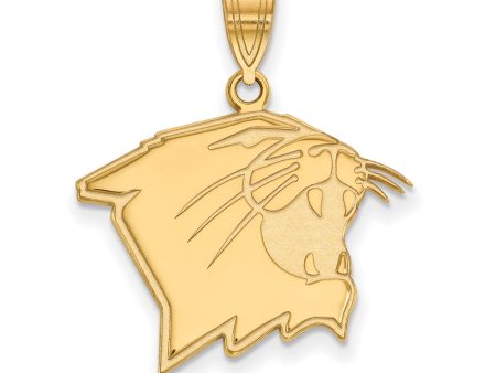 14k Gold Plated Silver Northwestern U. Large Pendant Online Hot Sale