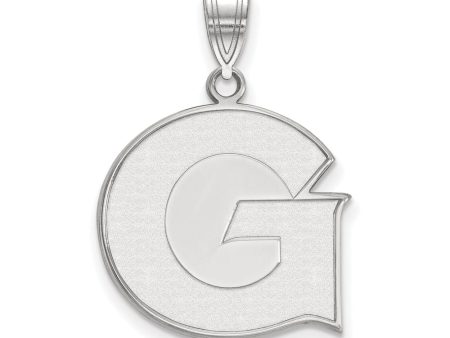 10k White Gold Georgetown U Large Initial G Pendant Supply