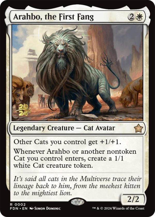 Arahbo, the First Fang [Foundations Prerelease Promos] Online now